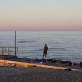 Ci spostiamo verso sud, sulla spiaggia di Torre Quetta: anche quest'area � un punto di riferimento per gli "irriducibili" della meditazione "outdoor"